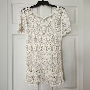 Cato Crochet top Size L